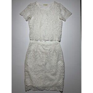 Gianni Bini Women’s White Lace Two Piece Set  Size M Elegant Dressy Outfit